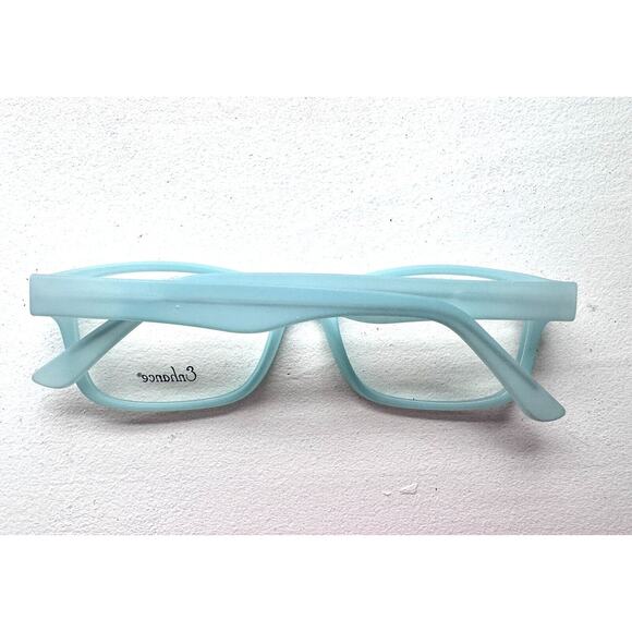 ENHANCE 4030 M. MATTE SKY BLUE PLASTIC WAYFARE EYEGLASSES FRAMES 53-16-143 - Picture 3 of 3